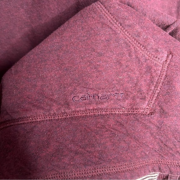 Carhartt Women’s Jersey Knit Hoodie Pullover Maroon L/S XS (0-2) - Picture 4 of 5